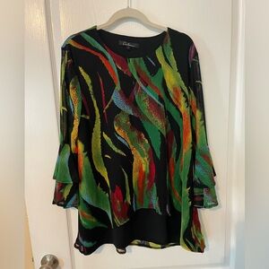 VIBRANT CALESSA TUNIC, LARGE, BEAUTIFUL